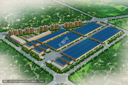光伏工廠鳥瞰圖設計模板下載 模型設計 效果圖素材下的建筑設計設計模板